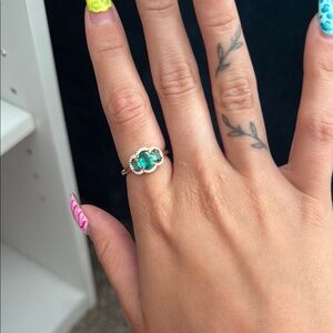 Pandora Green Gemstone Ring